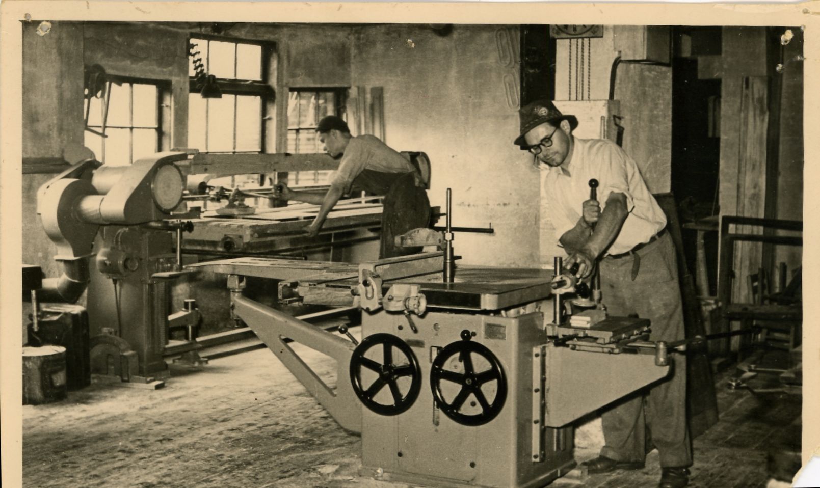 Alois Eigenstetter in his workshop in the late 1950s